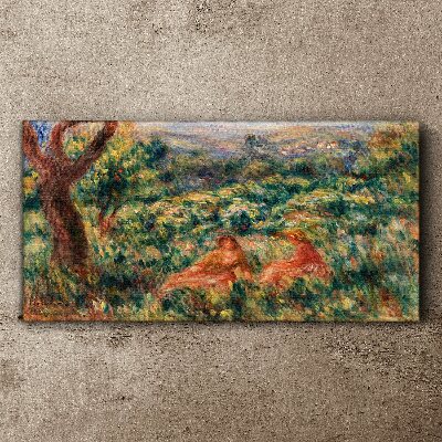 Tableau toile imprimée Un après-midi d'été dans le jardin