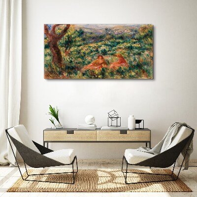 Tableau toile imprimée Un après-midi d'été dans le jardin