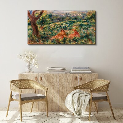 Tableau toile imprimée Un après-midi d'été dans le jardin