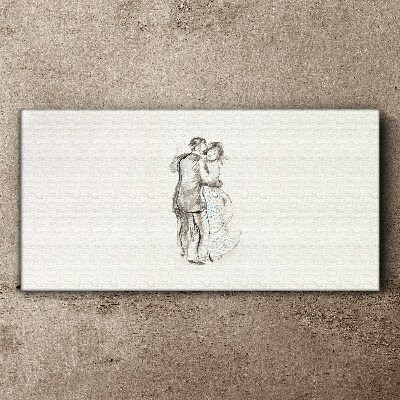 Tableau toile imprimée Danser dans la lueur blanche