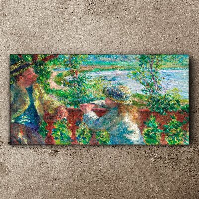 Tableau imprimé sur toile Un après-midi d'été au bord de la rivière