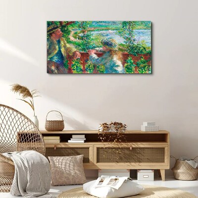 Tableau imprimé sur toile Un après-midi d'été au bord de la rivière