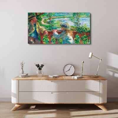 Tableau imprimé sur toile Un après-midi d'été au bord de la rivière