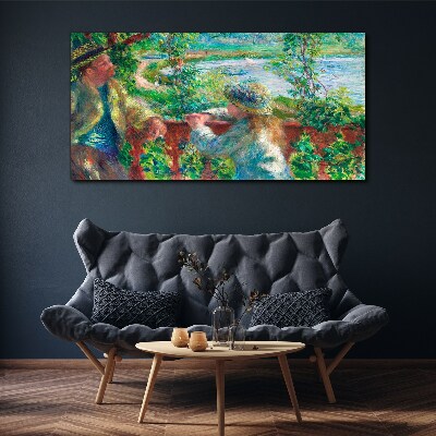 Tableau imprimé sur toile Un après-midi d'été au bord de la rivière