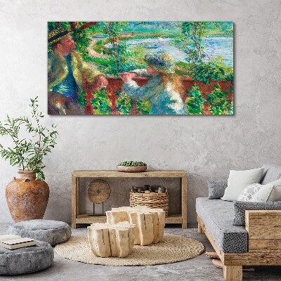 Tableau imprimé sur toile Un après-midi d'été au bord de la rivière
