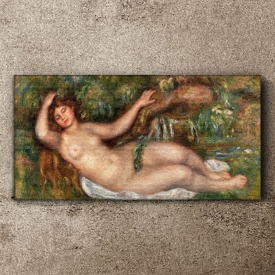 Tableau toile imprimée Se baigner dans le ruisseau