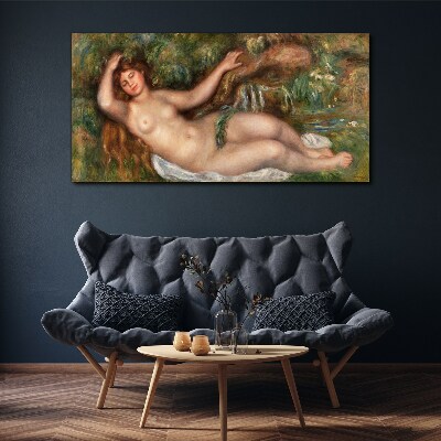 Tableau toile imprimée Se baigner dans le ruisseau