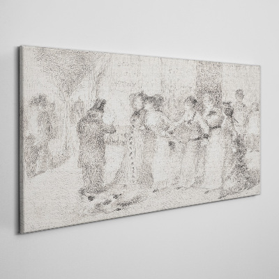 Tableau sur toile Une scène de la vie urbaine