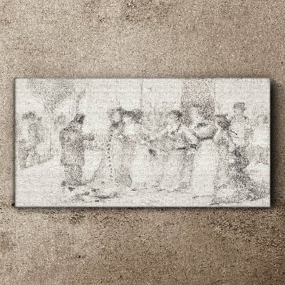 Tableau sur toile Une scène de la vie urbaine