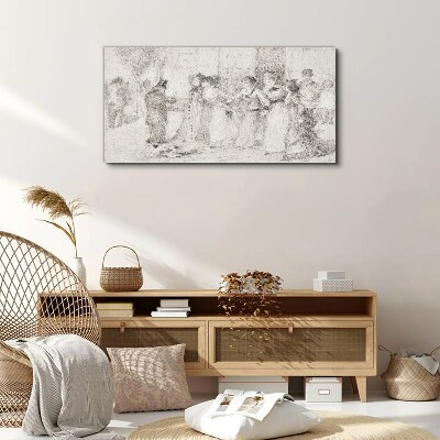 Tableau sur toile Une scène de la vie urbaine