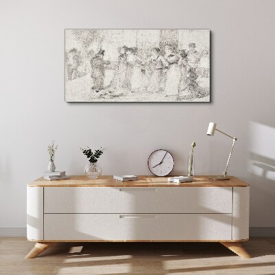 Tableau sur toile Une scène de la vie urbaine