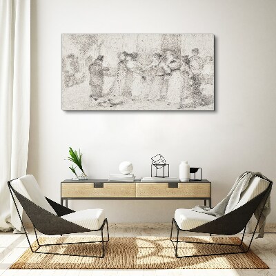 Tableau sur toile Une scène de la vie urbaine