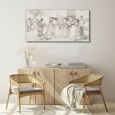 Tableau sur toile Une scène de la vie urbaine