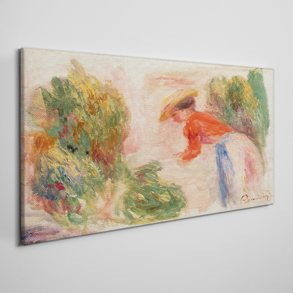 Tableau toile imprimée Travailler dans le jardin