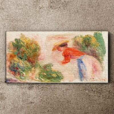 Tableau toile imprimée Travailler dans le jardin