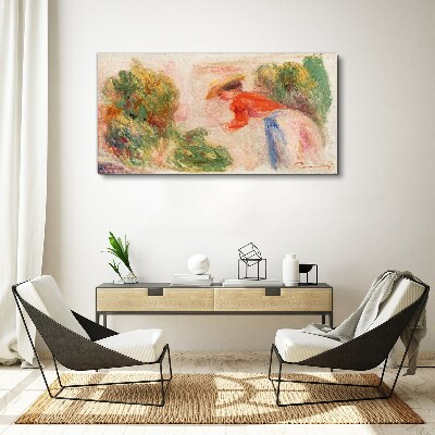 Tableau toile imprimée Travailler dans le jardin