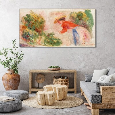 Tableau toile imprimée Travailler dans le jardin