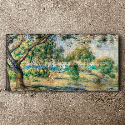 Tableau imprimé sur toile Paysage d'été au bord de l'eau