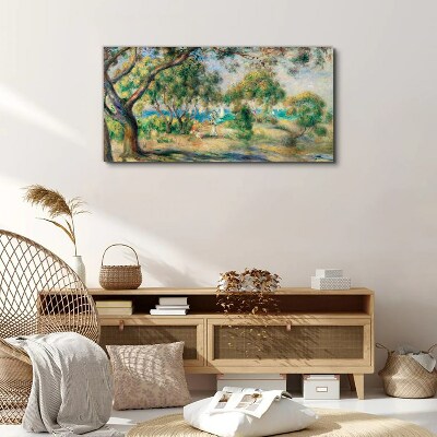 Tableau imprimé sur toile Paysage d'été au bord de l'eau