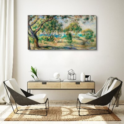 Tableau imprimé sur toile Paysage d'été au bord de l'eau