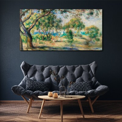 Tableau imprimé sur toile Paysage d'été au bord de l'eau