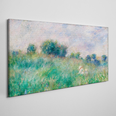 Tableau sur toile Prairie au soleil