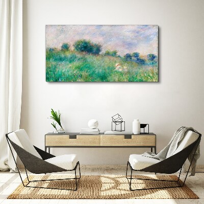 Tableau sur toile Prairie au soleil
