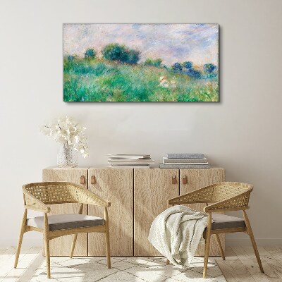 Tableau sur toile Prairie au soleil