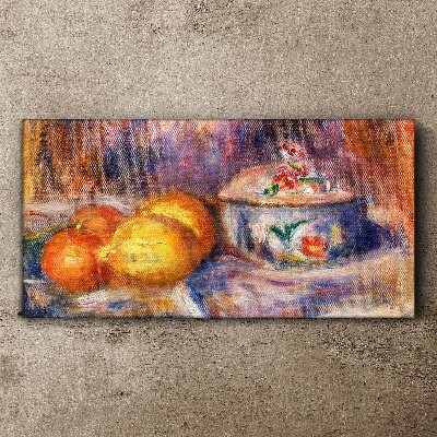 Tableau sur toile Nature morte aux citrons