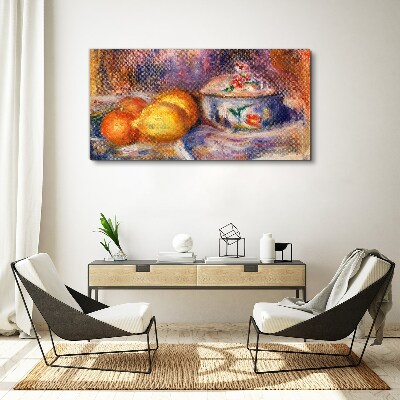 Tableau sur toile Nature morte aux citrons