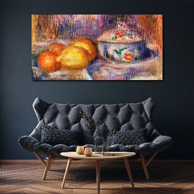 Tableau sur toile Nature morte aux citrons
