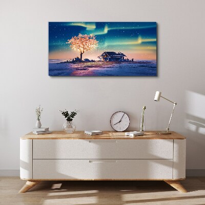 Tableau sur toile Une soirée magique sous les étoiles