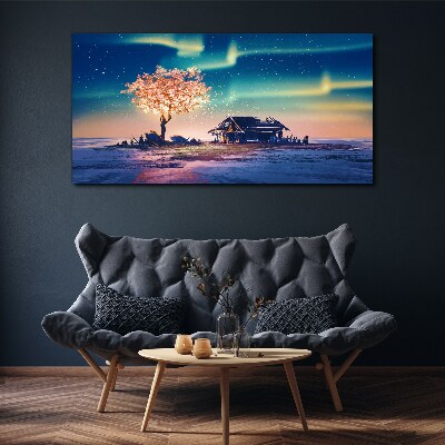Tableau sur toile Une soirée magique sous les étoiles