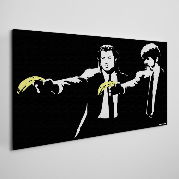 Tableau toile imprimée Bananes pop art