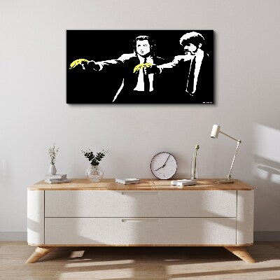 Tableau toile imprimée Bananes pop art