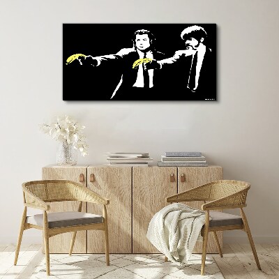 Tableau toile imprimée Bananes pop art