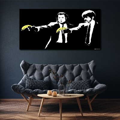 Tableau toile imprimée Bananes pop art