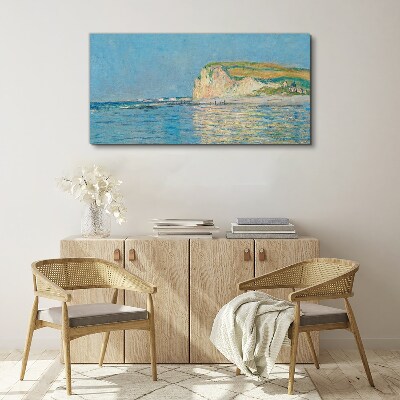 Tableau sur toile Falaises en bord de mer à la lumière du jour