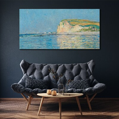 Tableau sur toile Falaises en bord de mer à la lumière du jour