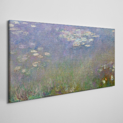 Tableau imprimé sur toile Reflets lilas dans l'eau