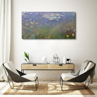 Tableau imprimé sur toile Reflets lilas dans l'eau