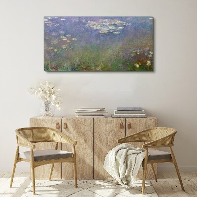 Tableau imprimé sur toile Reflets lilas dans l'eau