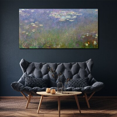 Tableau imprimé sur toile Reflets lilas dans l'eau