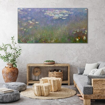 Tableau imprimé sur toile Reflets lilas dans l'eau