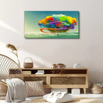 Tableau imprimé sur toile Un rêve coloré sur un arbre