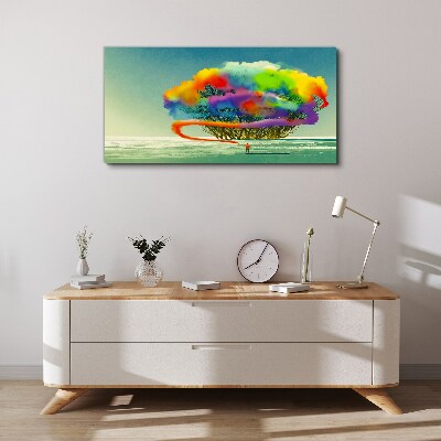 Tableau imprimé sur toile Un rêve coloré sur un arbre