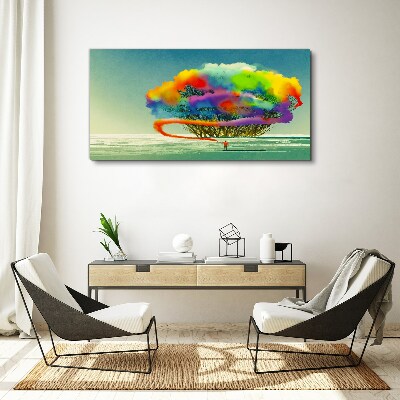 Tableau imprimé sur toile Un rêve coloré sur un arbre