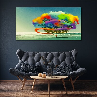 Tableau imprimé sur toile Un rêve coloré sur un arbre