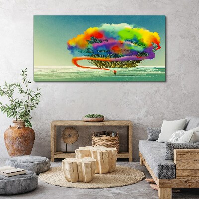 Tableau imprimé sur toile Un rêve coloré sur un arbre