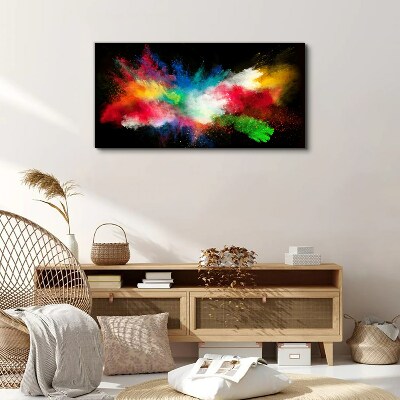 Tableau toile imprimée Expression des couleurs en mouvement